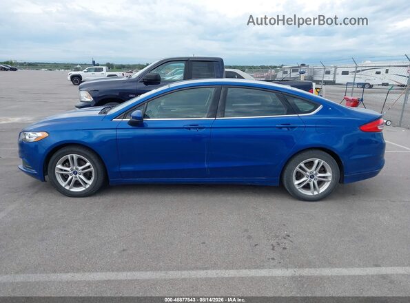 3FA6P0HD8JR232169 2018 FORD FUSION Blue 360 interior view