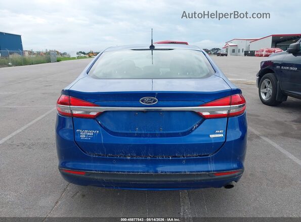 3FA6P0HD8JR232169 2018 FORD FUSION Blue 