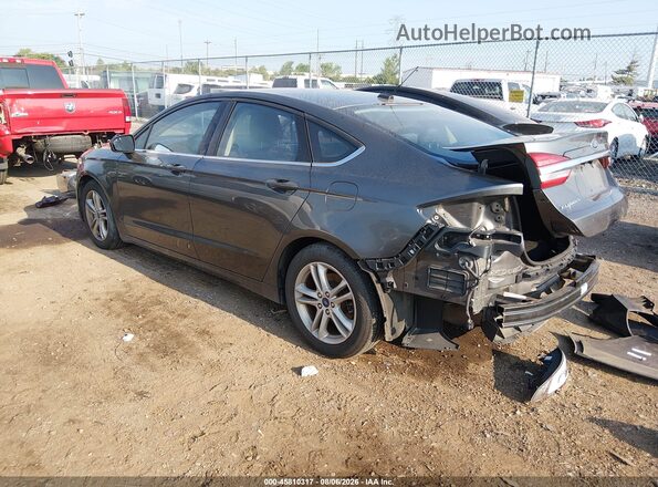 3FA6P0HD8JR239249 2018 FORD FUSION Gray Задня ліва чверть