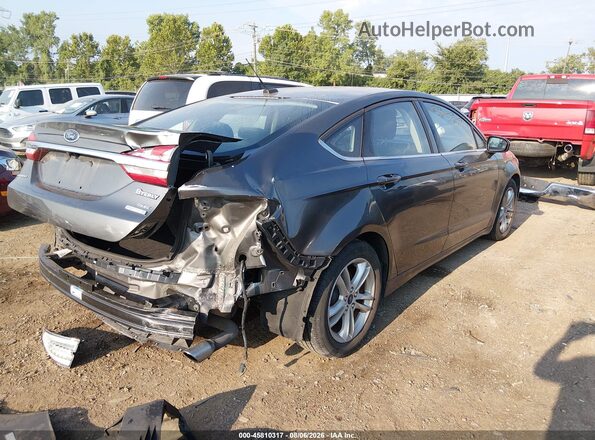 3FA6P0HD8JR239249 2018 FORD FUSION Gray Задня права чверть