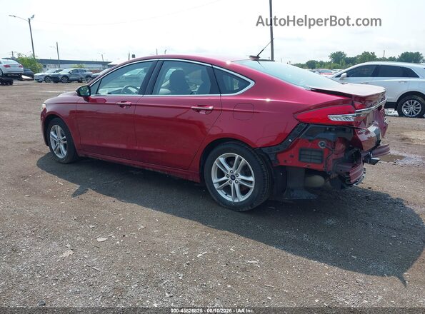 3FA6P0HD8JR266676 2018 FORD FUSION Red უკანა მარცხენა