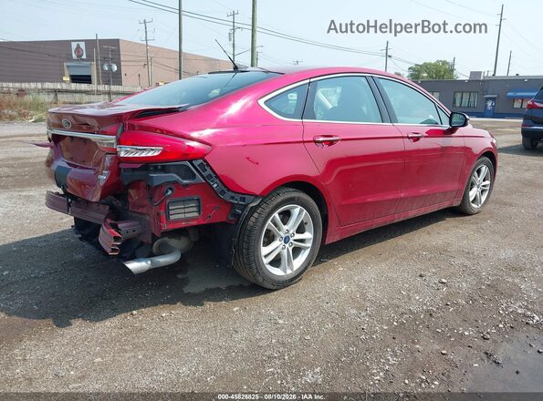 3FA6P0HD8JR266676 2018 FORD FUSION Red უკანა მარჯვენა