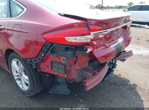 3FA6P0HD8JR266676 2018 FORD FUSION Red 