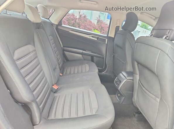 3FA6P0HD8KR108470 2019 FORD FUSION Brown Vista de los asientos traseros