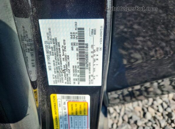 3FA6P0HD8KR111868 2019 FORD FUSION Черный Вид подкапотного пространства