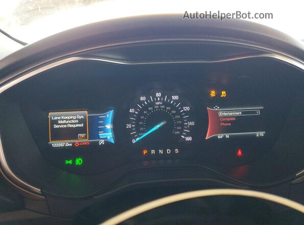 3FA6P0HD8KR179023 2019 FORD FUSION Charcoal Widok zestawu wskaźników