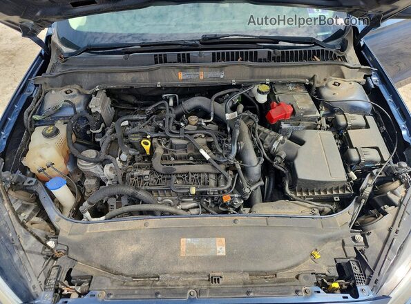 3FA6P0HD8KR228656 2019 FORD FUSION Blue Սալոնի հետևի տեսք