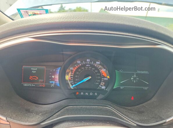 3FA6P0HD8KR228656 2019 FORD FUSION Blue Սարքավորումների վահանակի տեսք