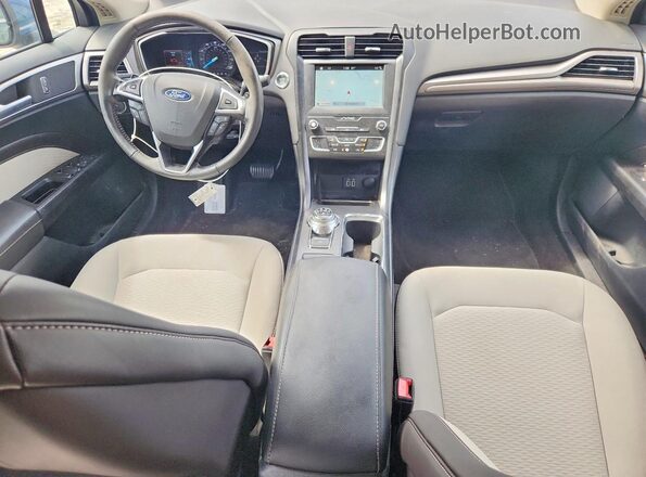 3FA6P0HD8KR228656 2019 FORD FUSION Blue Առջևի վահանակի տեսք