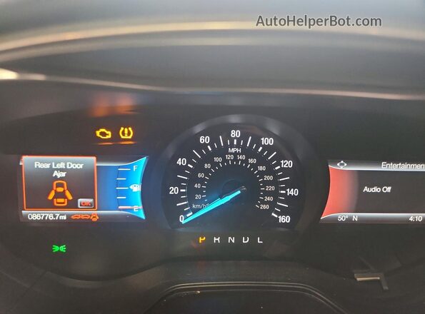 3FA6P0HD8LR160392 2020 FORD FUSION Blue Vista del cuadro de instrumentos