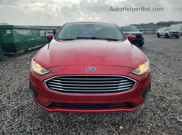 3FA6P0HD8LR161624 2020 FORD FUSION Red Vista frontal
