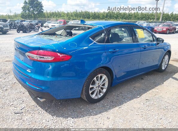 3FA6P0HD8LR236306 2020 FORD FUSION Blue Trasero derecho
