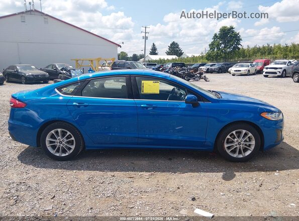 3FA6P0HD8LR236306 2020 FORD FUSION Blue Vista interior trasera