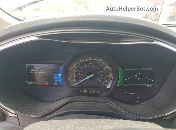 3FA6P0HD8LR262033 2020 FORD FUSION Черный Вид щитка приборов