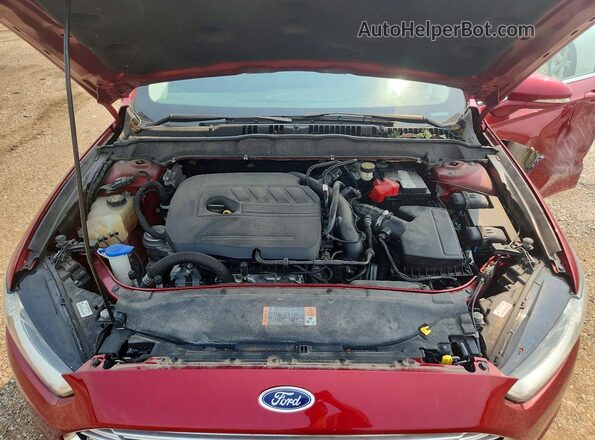 3FA6P0HD9GR276786 2016 FORD FUSION Red Widok wnętrza z tyłu