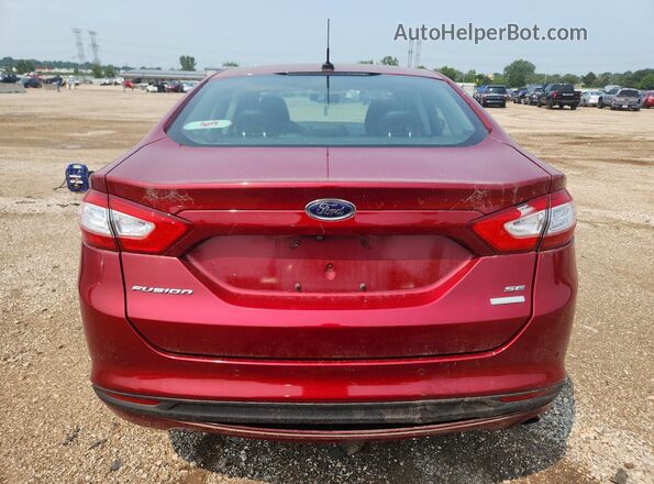 3FA6P0HD9GR276786 2016 FORD FUSION Red Widok z tyłu