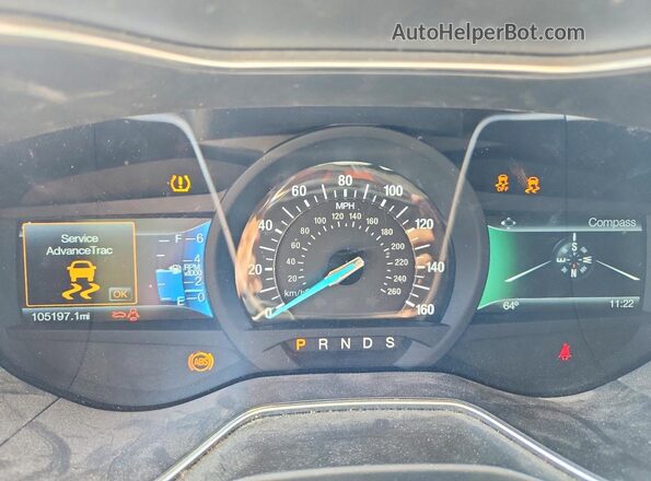 3FA6P0HD9GR300245 2016 FORD FUSION Brown Vista del cuadro de instrumentos