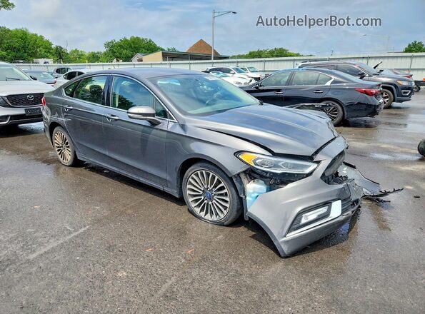 3FA6P0HD9HR268835 2017 FORD FUSION Gray Передня права чверть