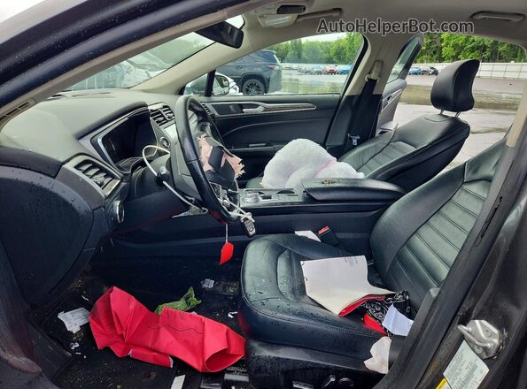 3FA6P0HD9HR268835 2017 FORD FUSION Gray Вид салону спереду