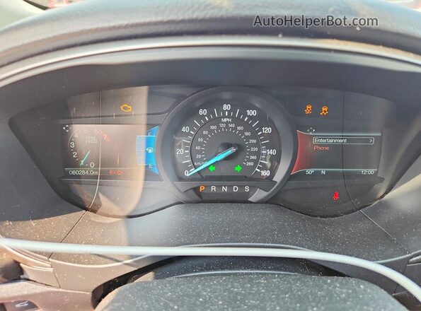 3FA6P0HD9JR202274 2018 FORD FUSION Red Instrument cluster view