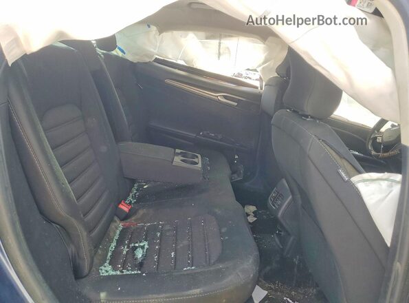 3FA6P0HD9JR228972 2018 FORD FUSION Blue Vista de los asientos traseros