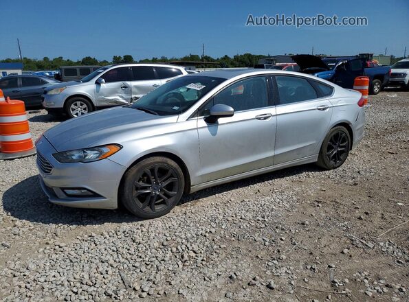 3FA6P0HD9JR230933 2018 FORD FUSION Silver Trasero izquierdo