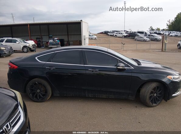 3FA6P0HD9JR238563 2018 FORD FUSION Black Вид задньої частини салону