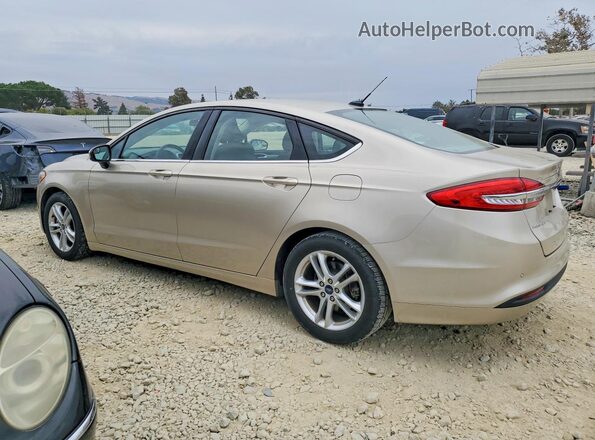 3FA6P0HD9JR241320 2018 FORD FUSION Tan Rear left