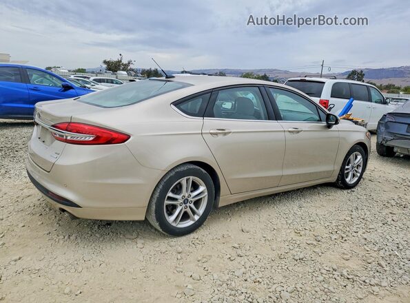 3FA6P0HD9JR241320 2018 FORD FUSION Tan Rear right
