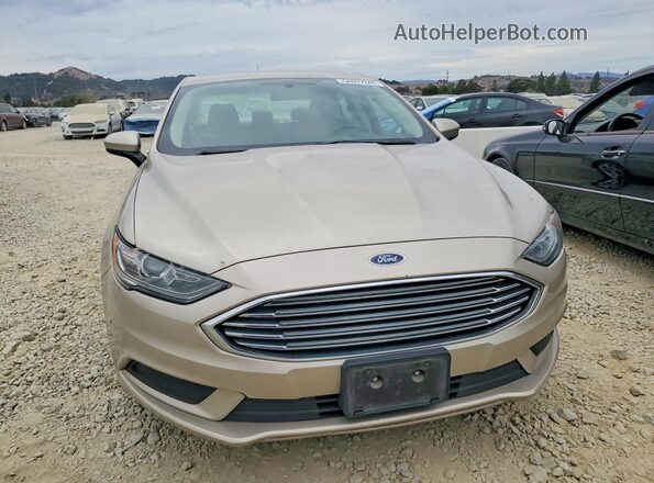 3FA6P0HD9JR241320 2018 FORD FUSION Tan Front view