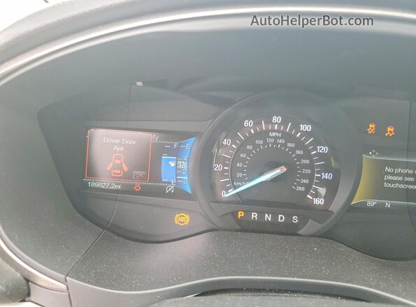 3FA6P0HD9JR241320 2018 FORD FUSION Tan Instrument cluster view