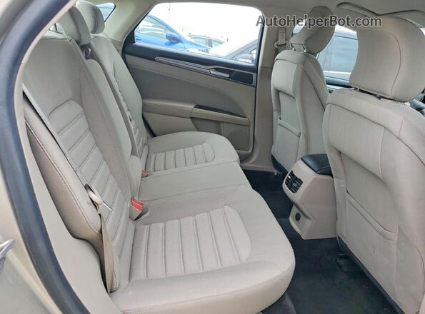 3FA6P0HD9JR241320 2018 FORD FUSION Tan Rear seats view