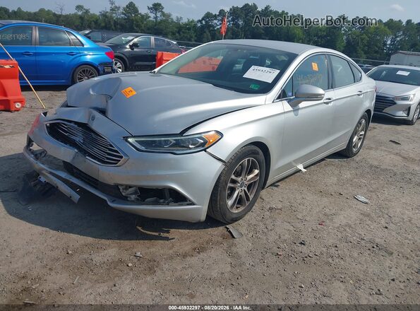 3FA6P0HD9JR249398 2018 FORD FUSION Silver Front left