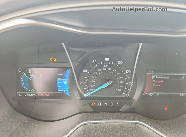 3FA6P0HD9JR280859 2018 FORD FUSION Белый Вид щитка приборов
