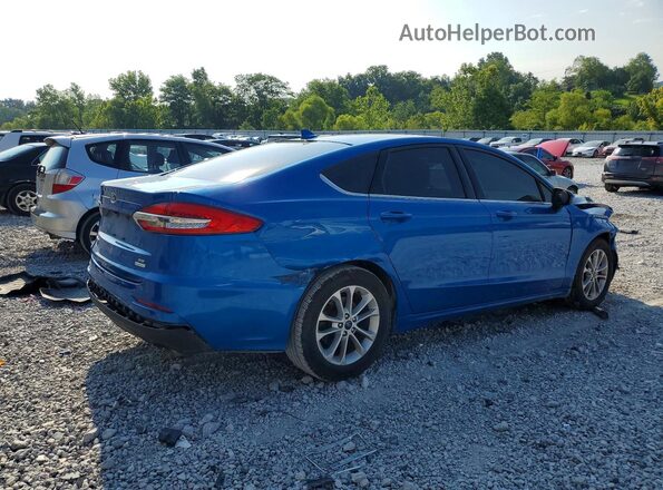 3FA6P0HD9KR248950 2019 FORD FUSION Синий Задняя правая четверть