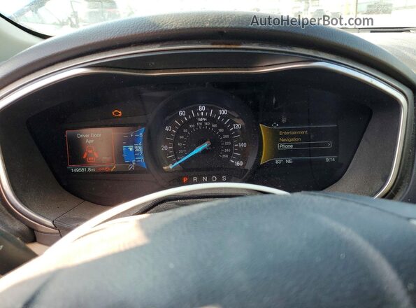 3FA6P0HD9KR248950 2019 FORD FUSION Синий Вид щитка приборов