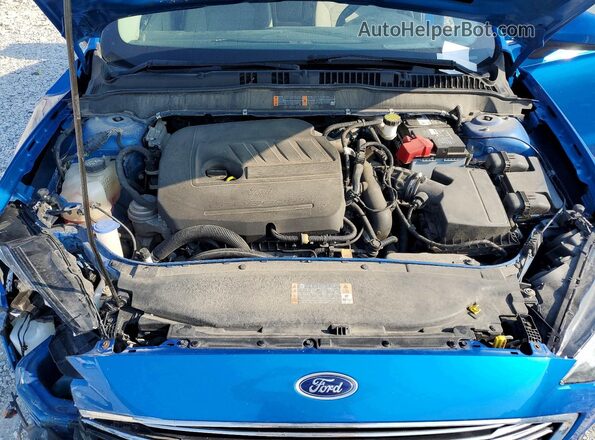 3FA6P0HD9KR248950 2019 FORD FUSION Синий Вид задней части салона