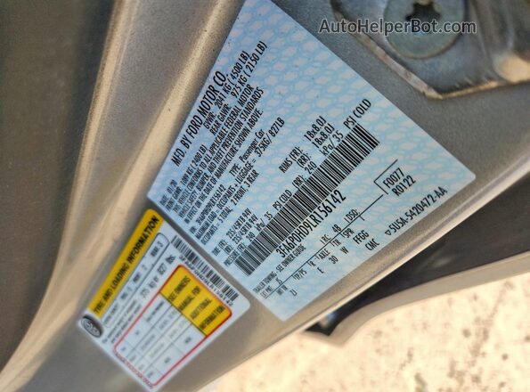 3FA6P0HD9LR156142 2020 FORD FUSION Gray Engine compartment view