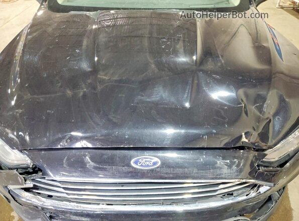 3FA6P0HD9LR166105 2020 FORD FUSION Черный Вид задней части салона