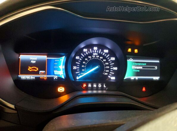 3FA6P0HD9LR166105 2020 FORD FUSION Черный Вид щитка приборов