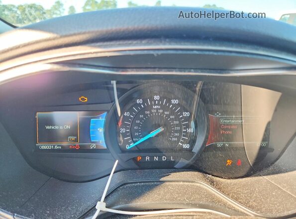3FA6P0HD9LR190386 2020 FORD FUSION Silver Instrument cluster view