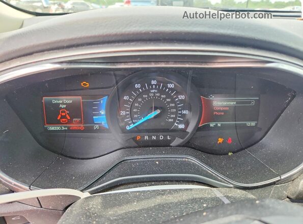 3FA6P0HD9LR246892 2020 FORD FUSION Black Widok zestawu wskaźników
