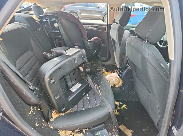 3FA6P0HD9LR246892 2020 FORD FUSION Black Widok tylnych siedzeń