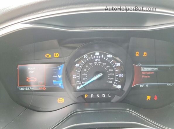 3FA6P0HD9LR249145 2020 FORD FUSION White Instrument cluster view