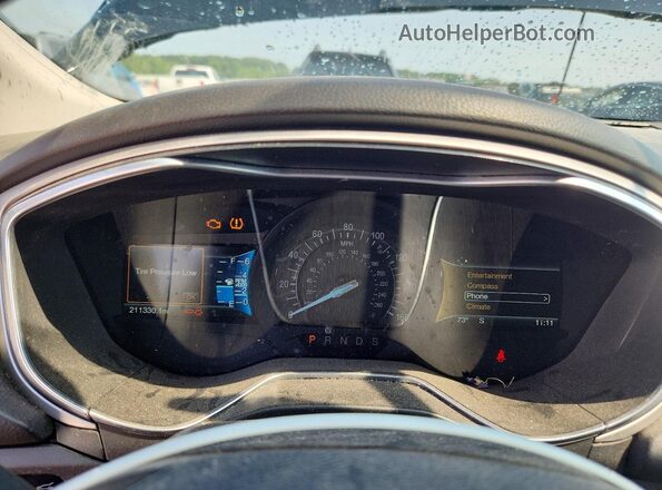 3FA6P0HDXGR153546 2016 FORD FUSION Black Instrument cluster view