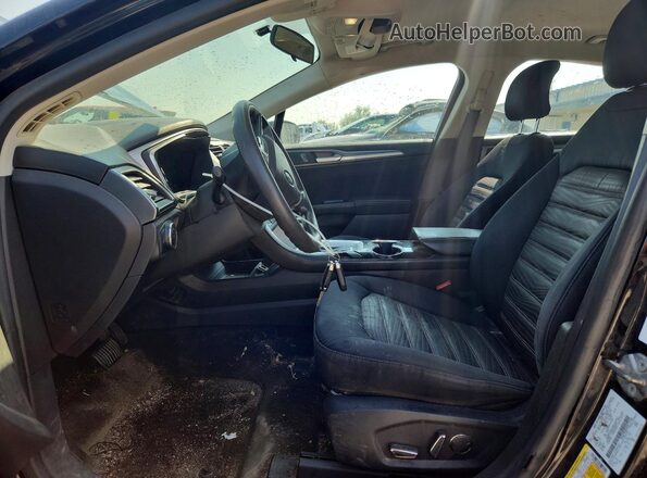 3FA6P0HDXGR153546 2016 FORD FUSION Black Front interior view