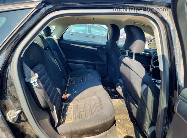 3FA6P0HDXGR153546 2016 FORD FUSION Black Rear seats view