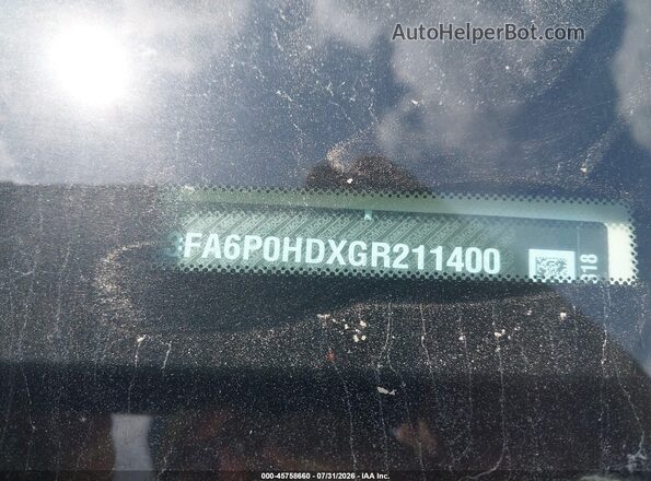 3FA6P0HDXGR211400 2016 FORD FUSION White ძრავის განყოფილების ხედი