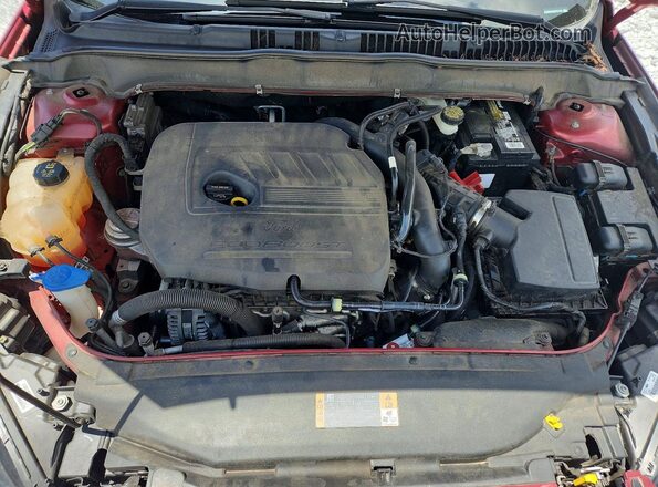 3FA6P0HDXGR273766 2016 FORD FUSION Red უკანა სალონის ხედი