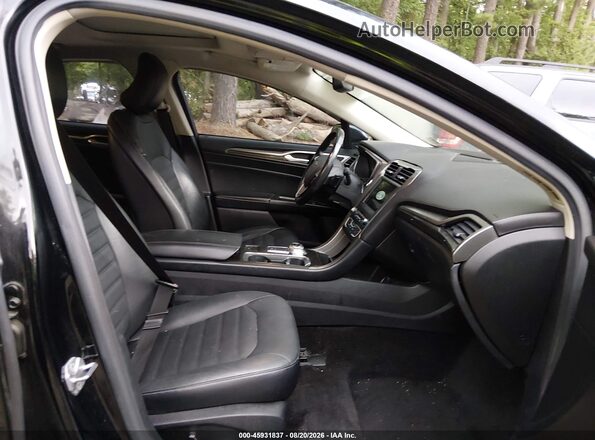 3FA6P0HDXHR245001 2017 FORD FUSION Black წინა სალონის ხედი
